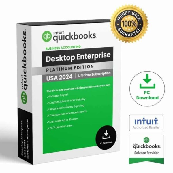 QuickBooks Desktop Enterprise 2024 3 Users With Advanced Inventory | US Version |
